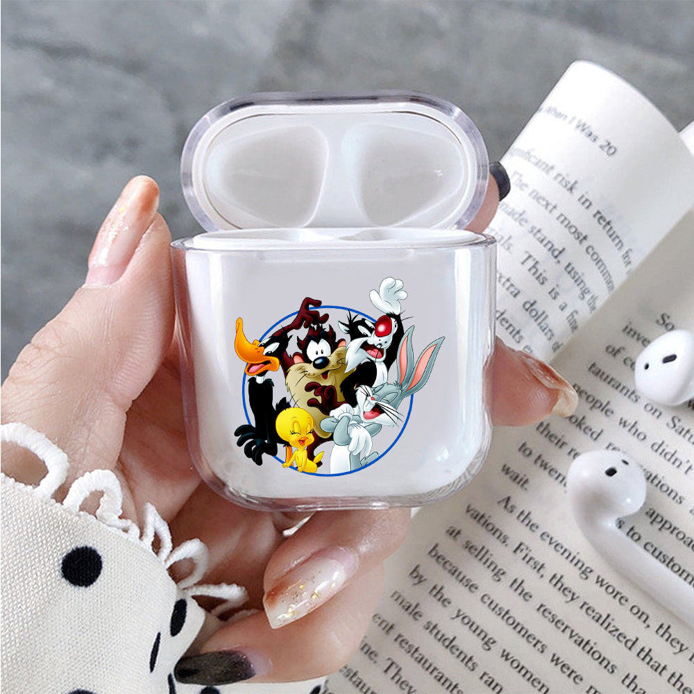 Looney Tunes Gang Protective Clear Case Cover For Apple Airpods