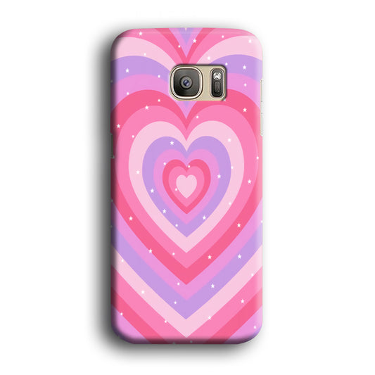 Love Wave Pink Samsung Galaxy S7 Edge 3D Case