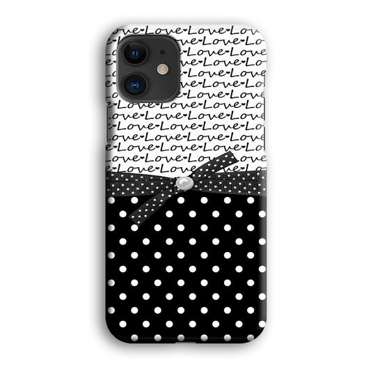 Love in Word iPhone 12 3D Case