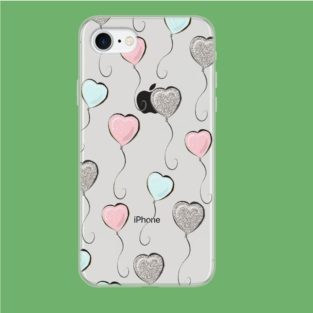 Loving With Ballon iPhone 7 Clear Case