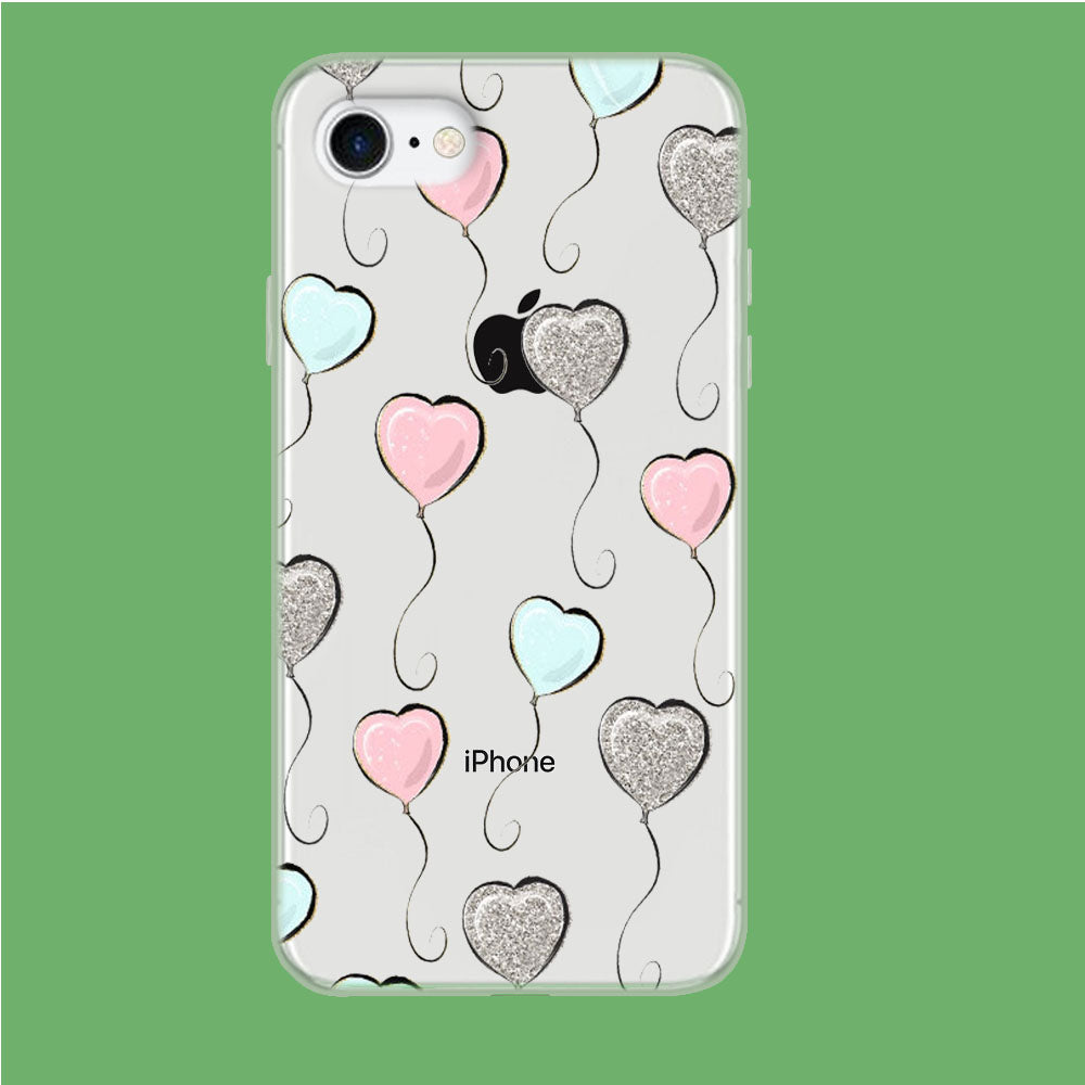 Loving With Ballon iPhone 8 Clear Case
