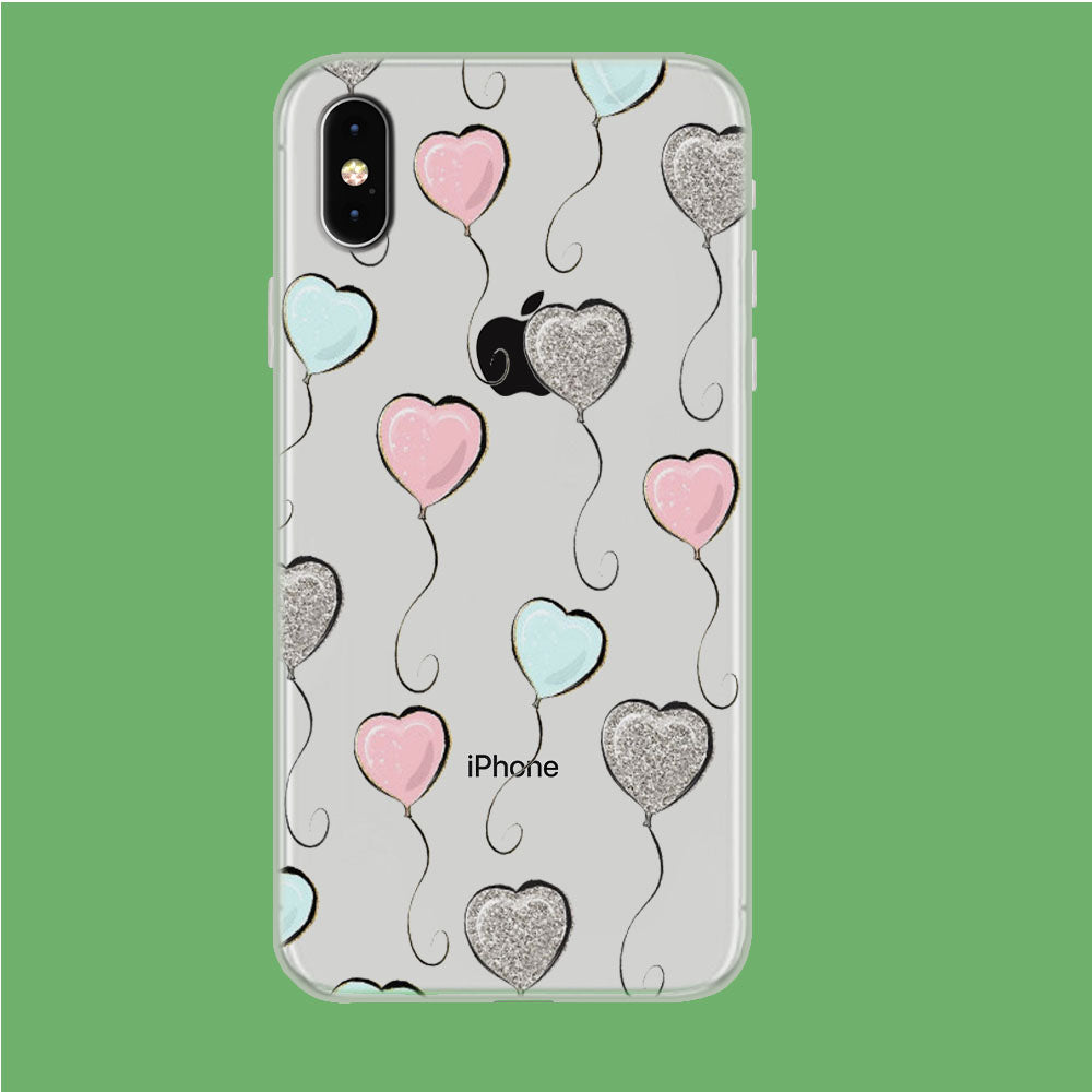 Loving With Ballon iPhone Xs Max Clear Case