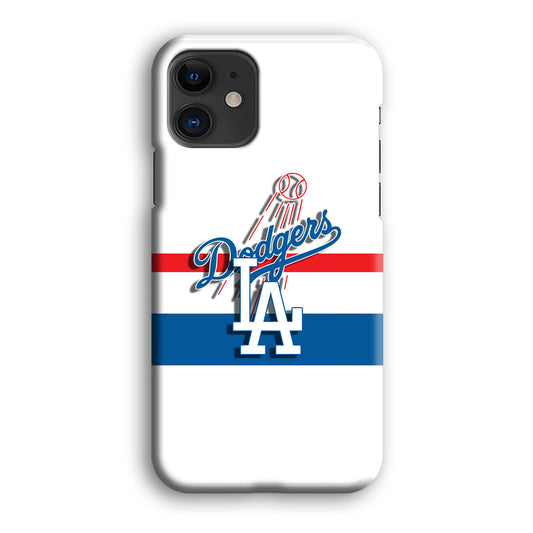 MLB Los Angeles Dodgers White Jersey iPhone 12 3D Case