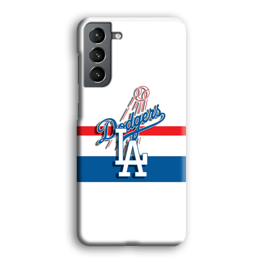 MLB Los Angeles Dodgers White Jersey Samsung Galaxy S21 Plus 3D Case