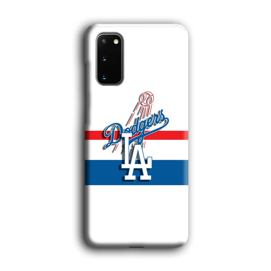 MLB Los Angeles Dodgers White Jersey Samsung Galaxy S20 3D Case