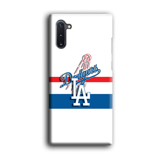 MLB Los Angeles Dodgers White Jersey Samsung Galaxy Note 10 3D Case