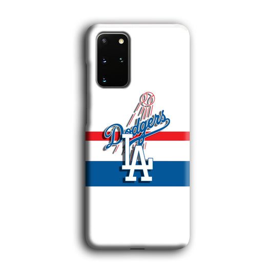 MLB Los Angeles Dodgers White Jersey Samsung Galaxy S20 Plus 3D Case