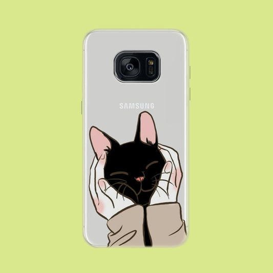 Magic of Black Cat Samsung Galaxy S7 Edge Clear Case