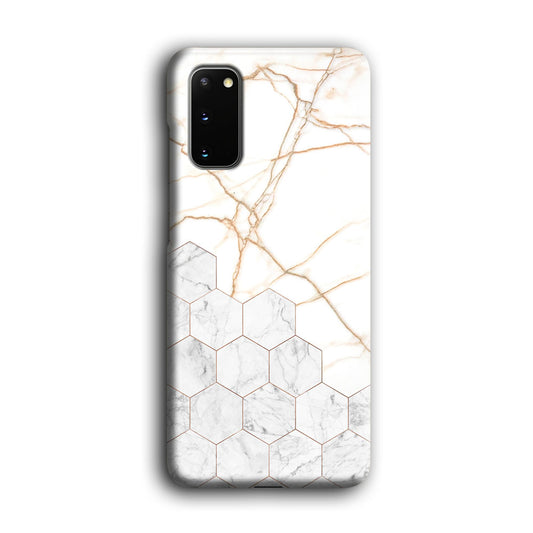 Marble Hexagon Link Samsung Galaxy S20 3D Case