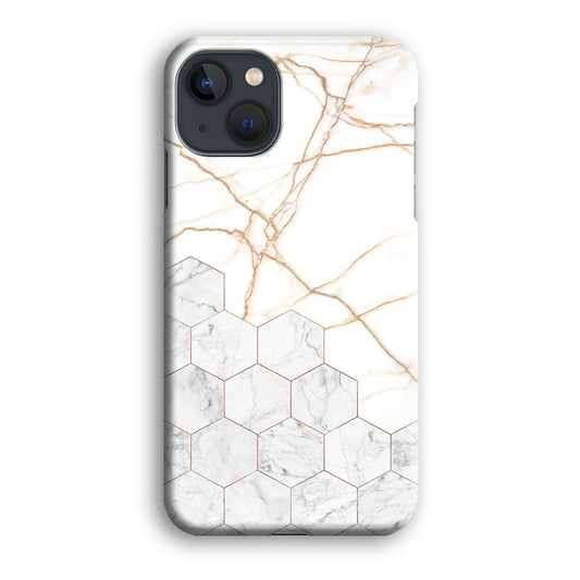 Marble Hexagon Link iPhone 13 3D Case