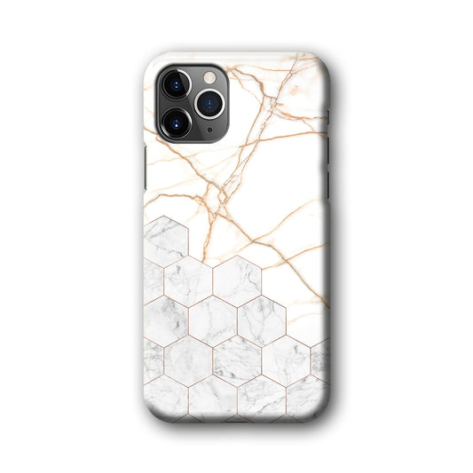 Marble Hexagon Link iPhone 11 Pro Max 3D Case