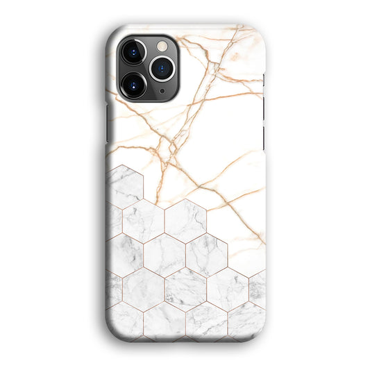 Marble Hexagon Link iPhone 12 Pro 3D Case