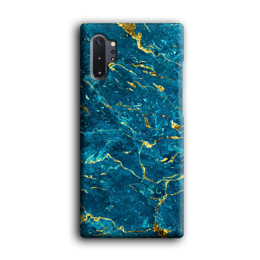 Marble Navy Blue and Gold Line Samsung Galaxy Note 10 Plus 3D Case