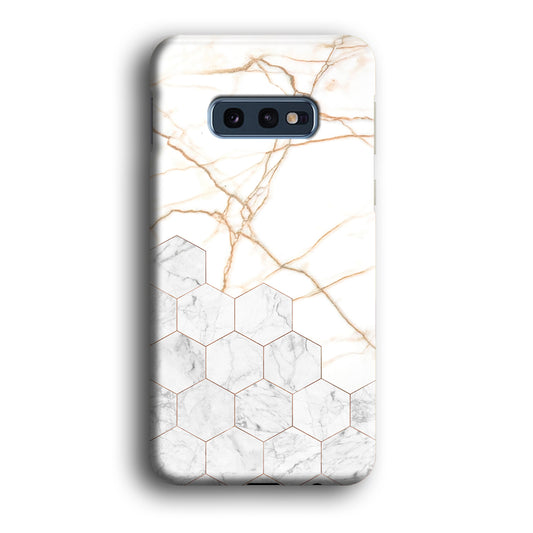 Marble Hexagon Link Samsung Galaxy S10E 3D Case