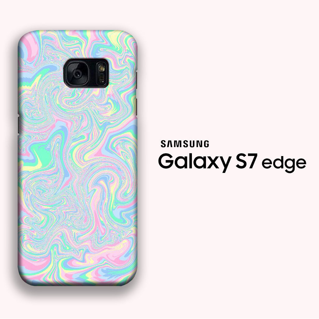 Marble Rainbow Vision Samsung Galaxy S7 Edge 3D Case