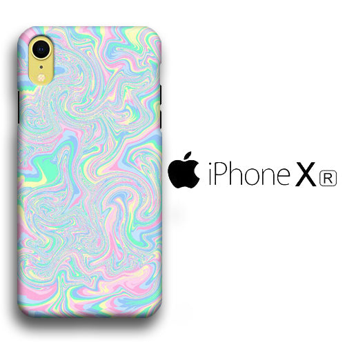 Marble Rainbow Vision iPhone XR 3D Case