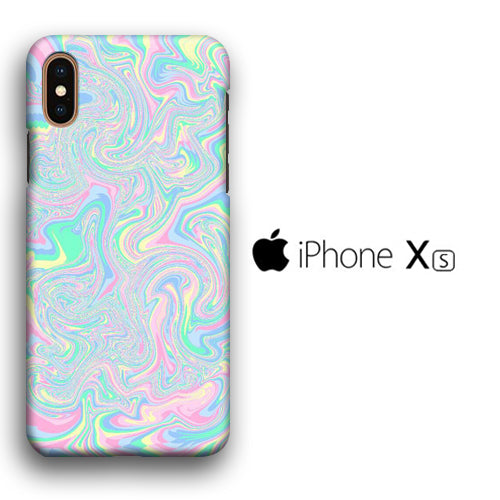 Marble Rainbow Vision iPhone Xs 3D Case