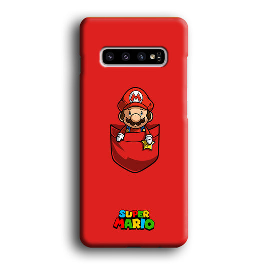 Mario Bros Pocket Kit Samsung Galaxy S10 3D Case