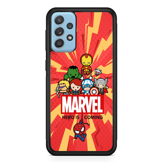 Marvel Cute Comic Hero is Coming Samsung Galaxy A52 Case