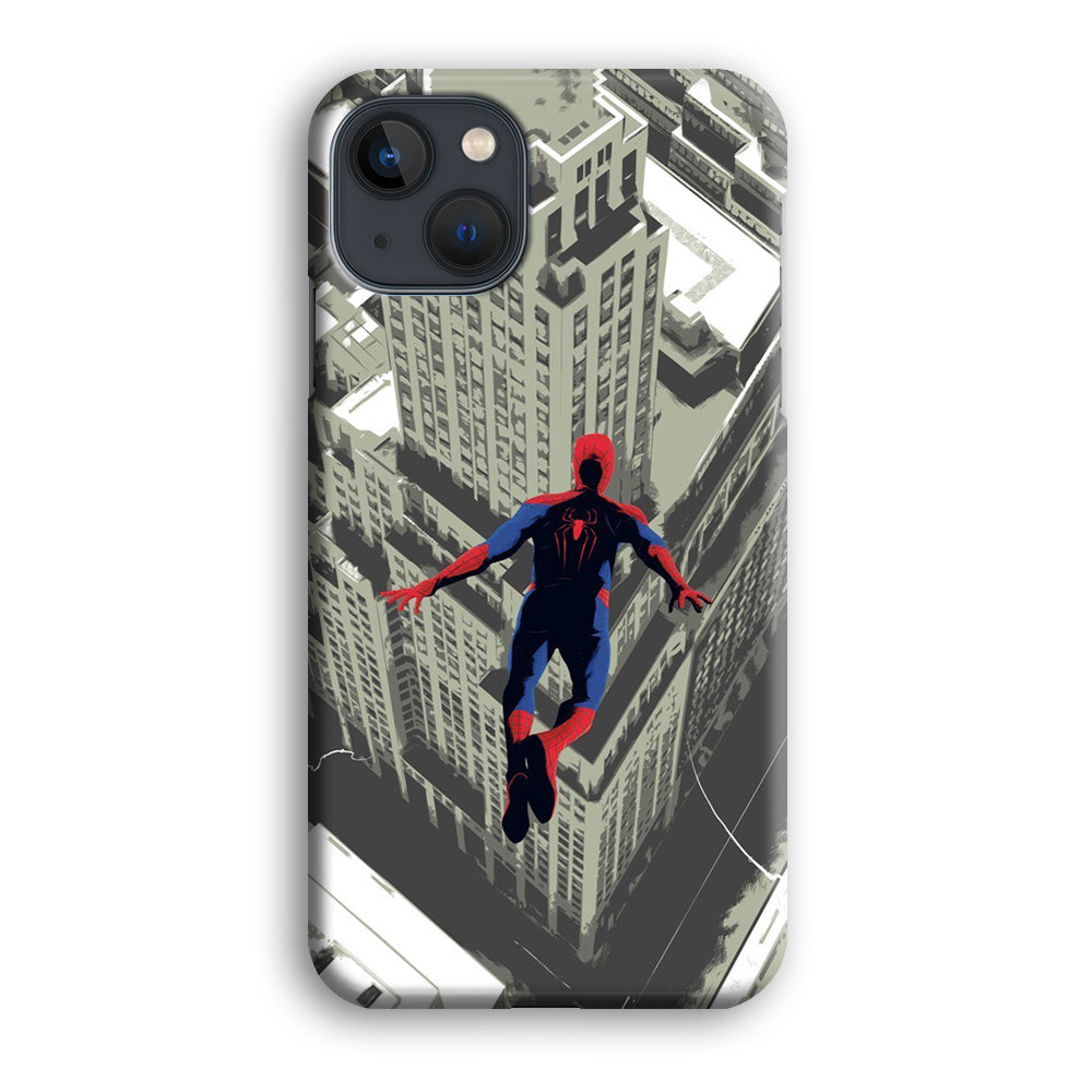 Marvel Spiderman Jump iPhone 13 3D Case