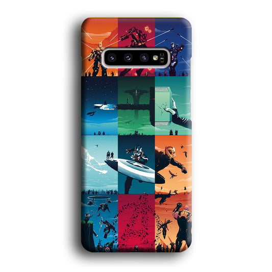 Marvel Promenade of The Heroes Samsung Galaxy S10 Plus 3D Case
