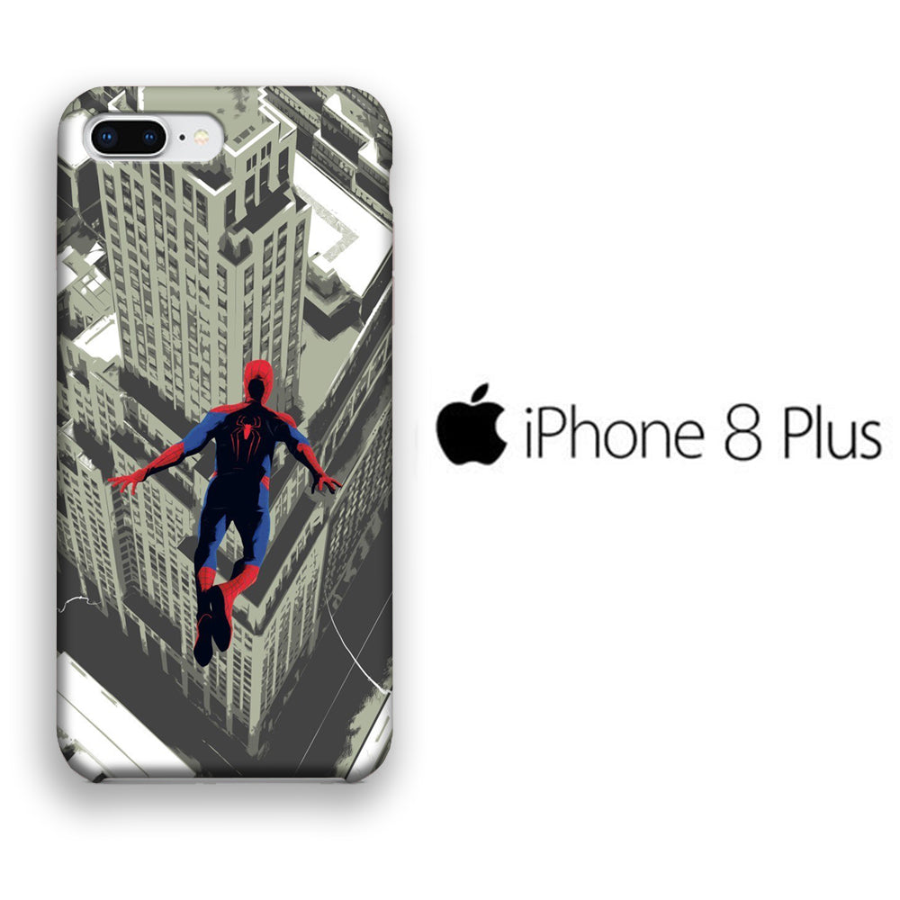 Marvel Spiderman Jump iPhone 8 Plus 3D Case