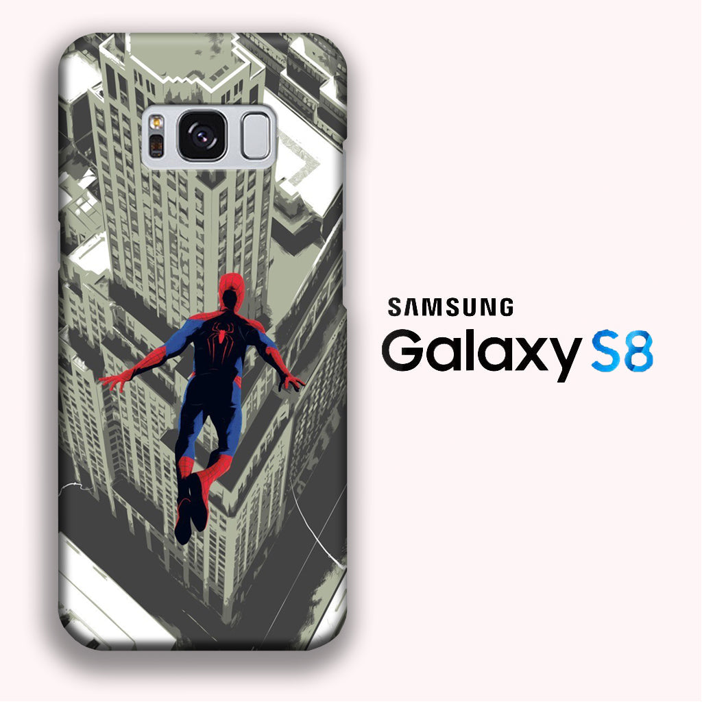 Marvel Spiderman Jump Samsung Galaxy S8 3D Case