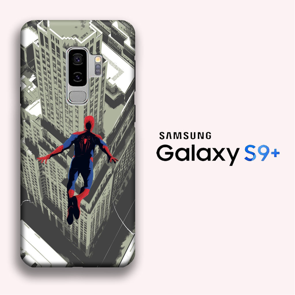 Marvel Spiderman Jump Samsung Galaxy S9 Plus 3D Case