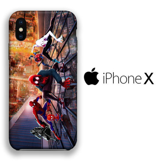 Marvel Spiderman Squad iPhone X 3D Case