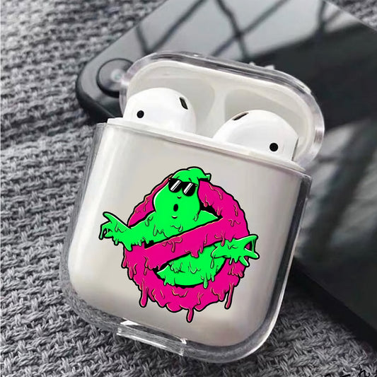 Melting Ghost Protective Clear Case Cover For Apple Airpods
