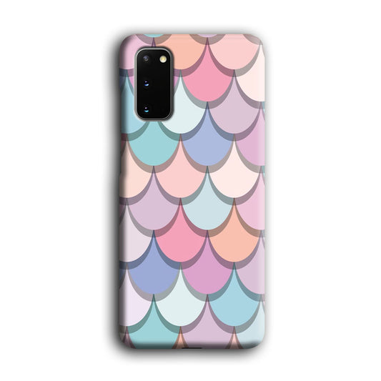 Mermaid Patern Soft Colour Samsung Galaxy S20 3D Case