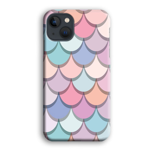 Mermaid Patern Soft Colour iPhone 13 3D Case