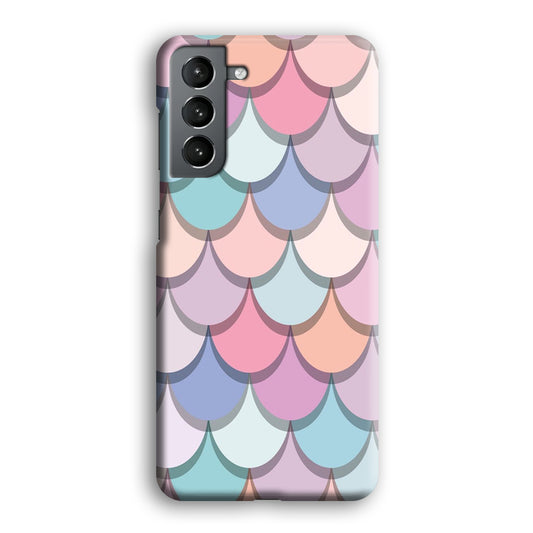 Mermaid Patern Soft Colour Samsung Galaxy S21 3D Case