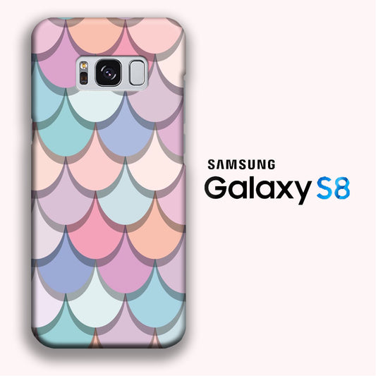 Mermaid Patern Soft Colour Samsung Galaxy S8 3D Case
