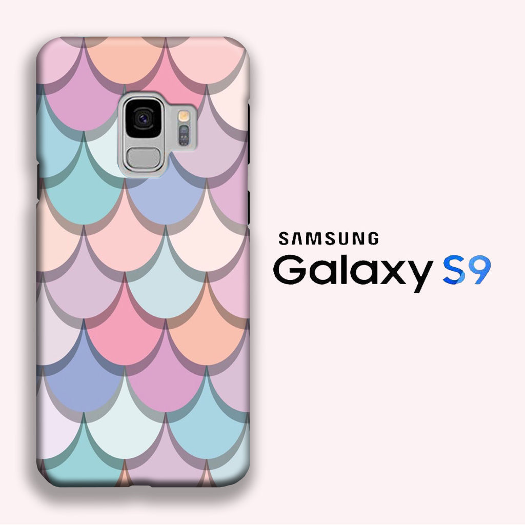 Mermaid Patern Soft Colour Samsung Galaxy S9 3D Case
