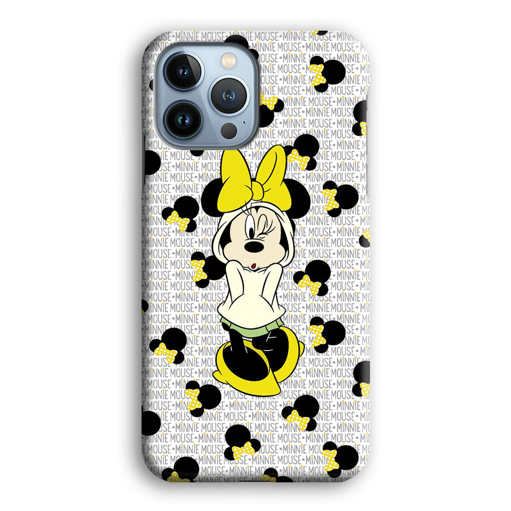 Mickey Mouse Minnie in Hoodie iPhone 13 Pro 3D Case