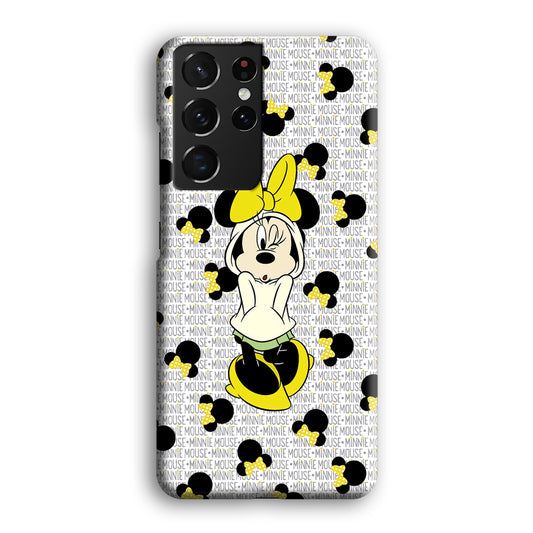 Mickey Mouse Minnie in Hoodie Samsung Galaxy S21 Ultra 3D Case