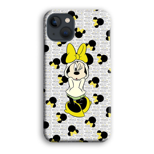 Mickey Mouse Minnie in Hoodie iPhone 13 3D Case