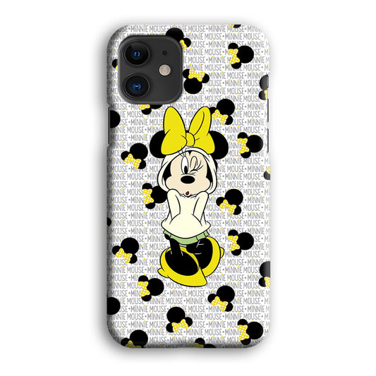 Mickey Mouse Minnie in Hoodie iPhone 12 3D Case