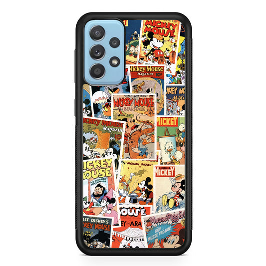 Mickey Mouse Old Poster Collage Samsung Galaxy A52 Case