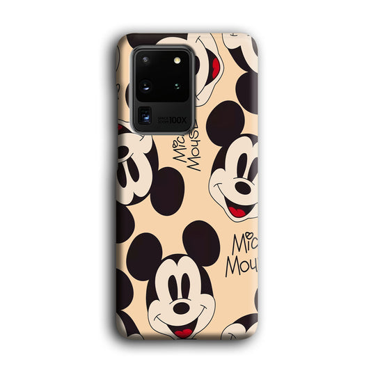 Mickey Mouse Smile Show Off Samsung Galaxy S20 Ultra 3D Case