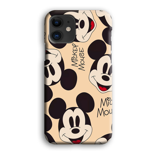 Mickey Mouse Smile Show Off iPhone 12 3D Case