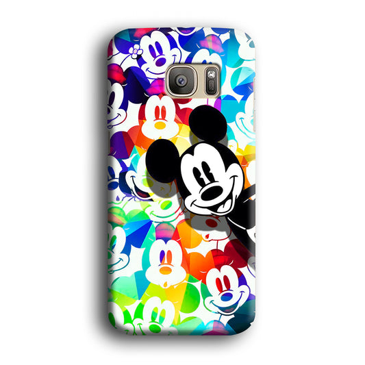 Mickey Pop Colour Samsung Galaxy S7 Edge 3D Case