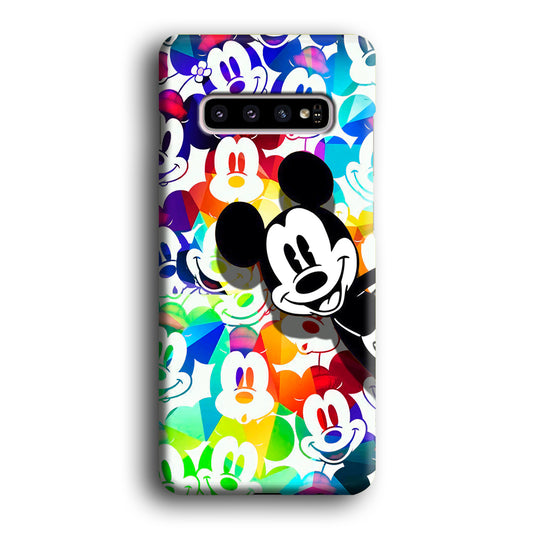 Mickey Pop Colour Samsung Galaxy S10 3D Case