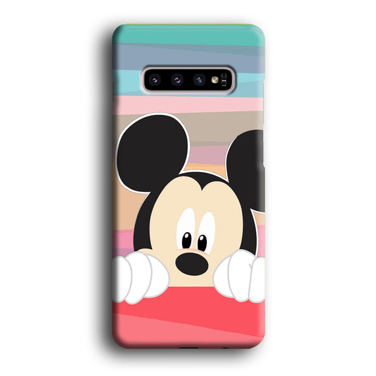 Mickey Mouse Curious Samsung Galaxy S10 3D Case