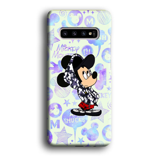 Mickey Mouse Fashion on Duty Samsung Galaxy S10 3D Case