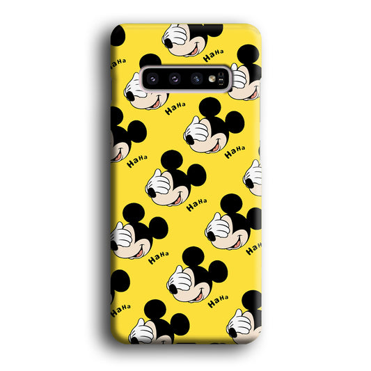 Mickey Mouse Hide From You Samsung Galaxy S10 3D Case