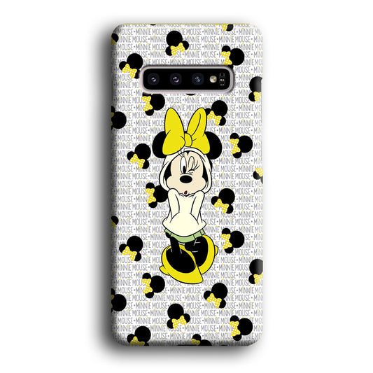 Mickey Mouse Minnie in Hoodie Samsung Galaxy S10 3D Case