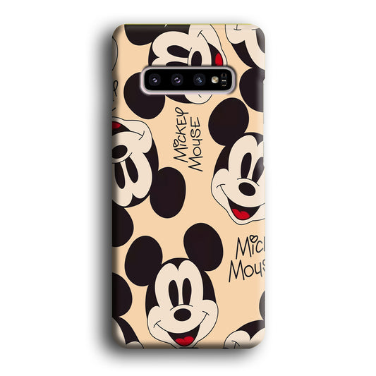 Mickey Mouse Smile Show Off Samsung Galaxy S10 3D Case