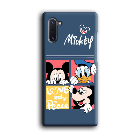 Mickey and Donald Love and Peace Samsung Galaxy Note 10 3D Case